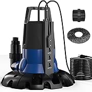 Photo 1 of Cofiyard 1/2 HP Automatic Pool Cover Pump 3148 GPH Submersible Sump Pump Inground & Above Ground, Heavy Duty Water Pump with 25 Feet Power Cord for Swimming Pool Garden Pond Basement Window Well