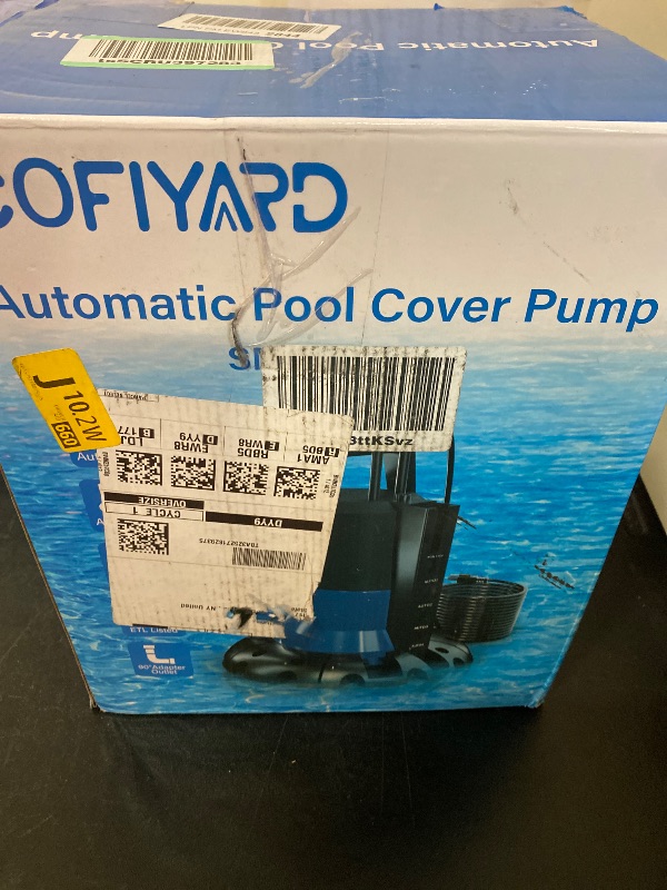 Photo 1 of Cofiyard 1/2 HP Automatic Pool Cover Pump 3148 GPH Submersible Sump Pump Inground & Above Ground, Heavy Duty Water Pump with 25 Feet Power Cord for Swimming Pool Garden Pond Basement Window Well