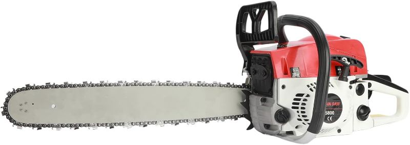 Photo 1 of Gas Chainsaw 58CC Power Chain Saw 20 Inch Guide Board Chain Saws Handheld Cordless Petrol Chain Saws for Trees Gas Powered Farm, Ranch & Garden Tools 20Inch