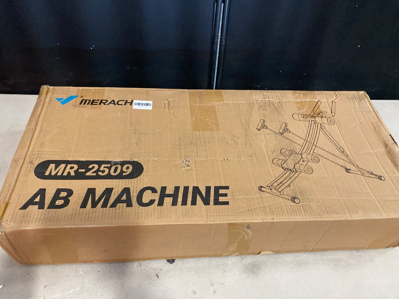 Photo 1 of MERACH Ab Machine, Adjustable Ab Trainer Machine, Ab Workout Equipment for Home Gym, Ergonomic Arc Track for Better Abs, Foldable Workout Machine for Full Body Workout Home Exercise
