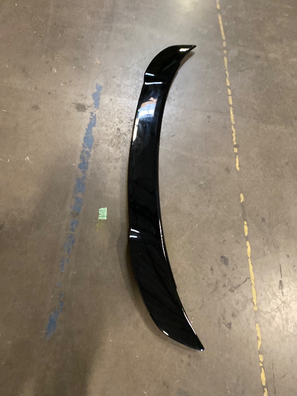 Photo 1 of IKON MOTORSPORTS, Trunk Spoiler Compatible with 2017-2025 Tesla Model 3, Matte Black ABS Plastic Performance Style Exterior Rear Trunk Lid Deck Boot Spoiler Wing, 2018 2019 2020 2021 2022