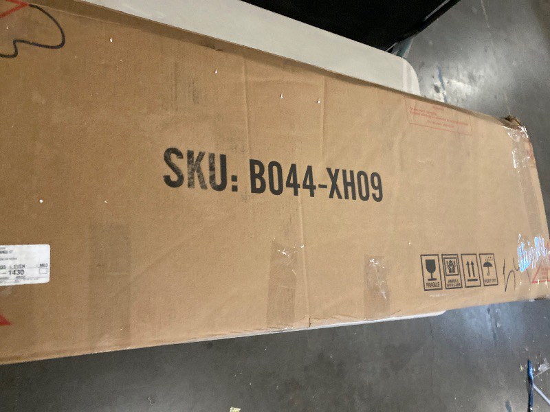 Photo 1 of AWQM 3-Piece Bar Table and Chairs Set, Modern Glay Table with 2 PU Cushion Bar Stools, Kitchen Counter with 3 Tier Storage Shelves, Space Saving Table for Home & Kitchen, 