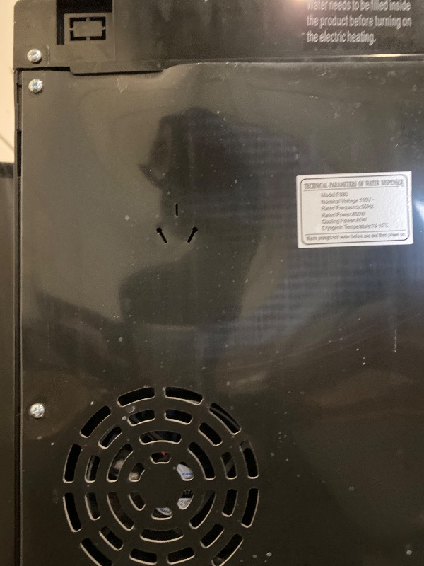 Photo 1 of Bottom Loading Water Dispenser for 5 Gallon Bottles, Hot & Cold, Freestanding Water Cooler Dispenser with Safety Features for Home & Office, Dark Gray