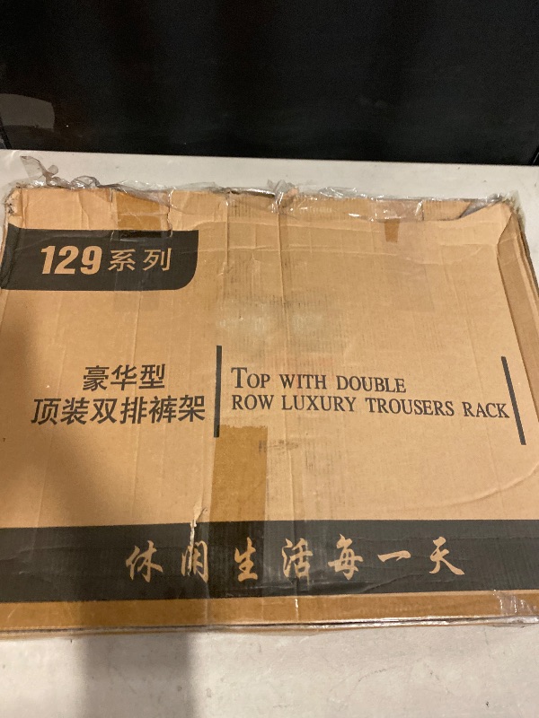 Photo 1 of 22 Arms Steel Slide Out Pants Rack Closet Pants Hanger Bar Pull Out Trousers Rack Tie Belts Scarf Racks, Top Mounted Wardrobe Clothes Organizers Rail Pull Out Closet Storage Rod-Black