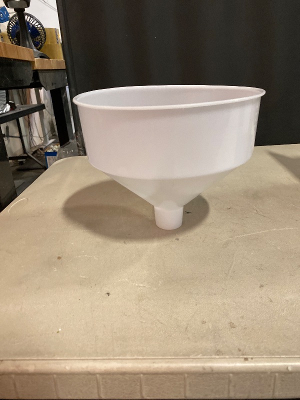 Photo 1 of DOITOOL Kitchen Funnel Large Plastic Funnels Wide Mouth for Transferring of Liquid Fluid Dry Ingredients and Powder, Wide Mouth Diameter 9.45 in