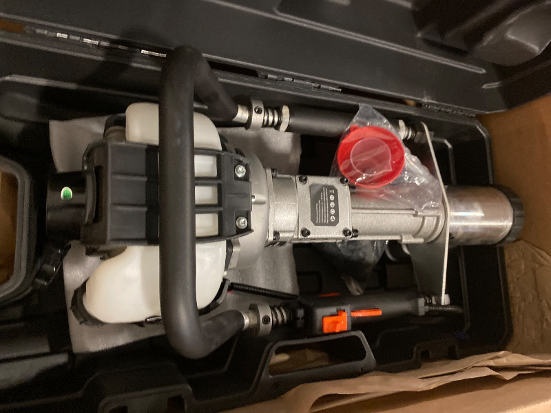 Photo 1 of 37.7CC 4 Stroke Gas-Powered T Post Driver, Gas Powered Pile Driver with Storage Box, Single Cylinder Gasoline Petrol Fencing Tool for Construction and Fencing,8500RPM