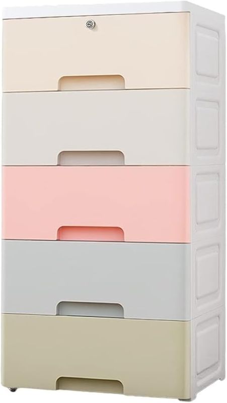 Photo 1 of Storage Bins 42cm Width Storage Cabinet, Cute Cartoon, Children's Wardrobe, Household Storage Cabinet, Suitable for Living Room/Kitchen/Bedroom(5 Layers)