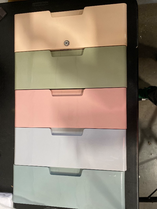 Photo 1 of Storage Bins 42cm Width Storage Cabinet, Cute Cartoon, Children's Wardrobe, Household Storage Cabinet, Suitable for Living Room/Kitchen/Bedroom(5 Layers)