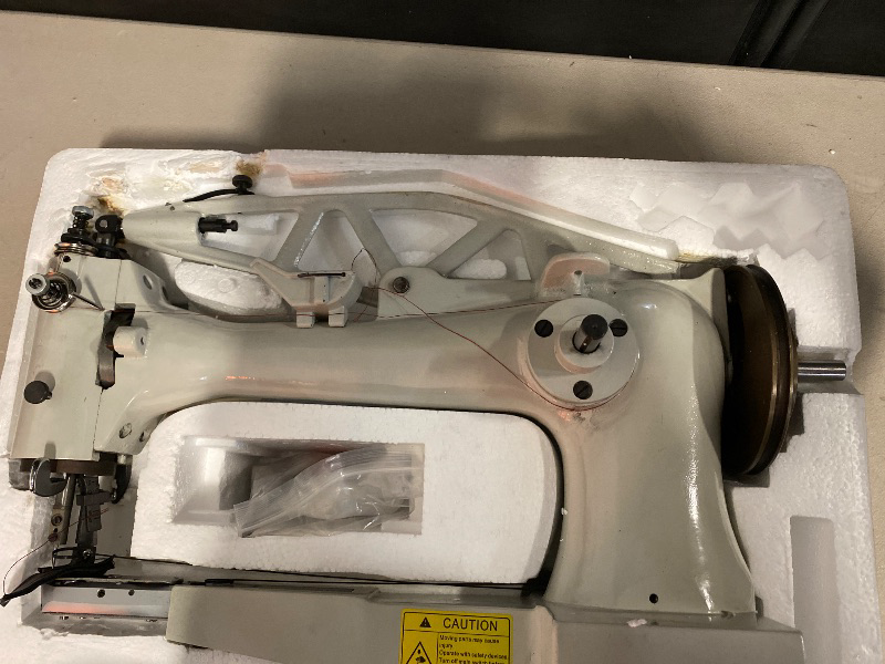 Photo 1 of INTBUYING Industrial Leather Sewing Machine Shoe Repair Machine Leather Stitching Machine Hand Cobbler Leather Patch Machine Heavy Duty Hand-Cranking 500SPM Cobbler Stitching Machine