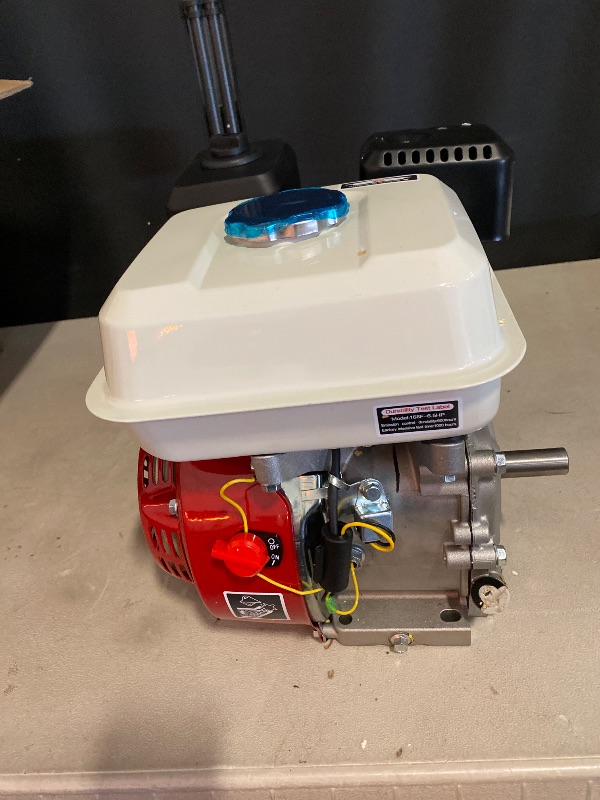 Photo 1 of LOYALHEARTDY Gas Engine GX160 6.5HP 160cc OHV 4 Stroke Single Cylinder Gasoline Motor Engine Replacement Engines Pull Start Air Cooled for Scarifier Lawnmower Pump Generator (Red)