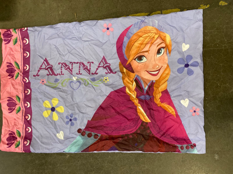 Photo 1 of Disney Frozen Purple Reversible Pillowcase, 1 Each