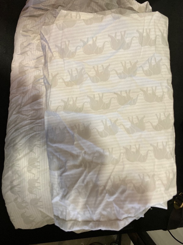 Photo 1 of  Queen Little Arrow Design Co Elephants Marching Khaki