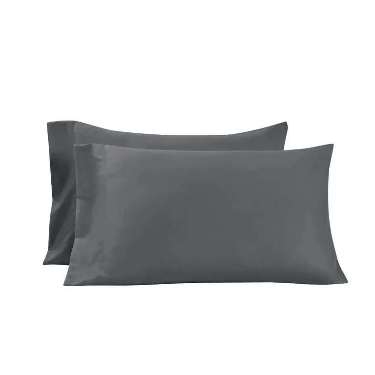 Photo 1 of 2pc Mainstays pillow cases, Queen, Soothing Gray, 