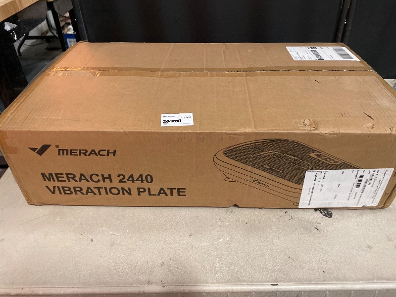Photo 1 of MERACH Vibration Plate Exercise Machine, Vibration Plate 440 Lbs Capacity, Bluetooth and Silicone Pedal, Stimulate Deep Fat, Vibration Plate for Lymphatic Drainage, Vibrating for Weight Loss