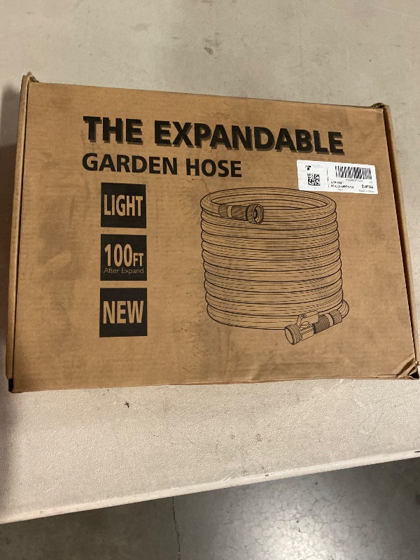 Photo 1 of Expandable Flexible Garden Water Hose (100ft)- Green