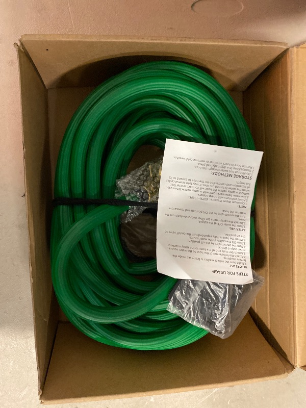 Photo 1 of Expandable Flexible Garden Water Hose (100ft)- Green