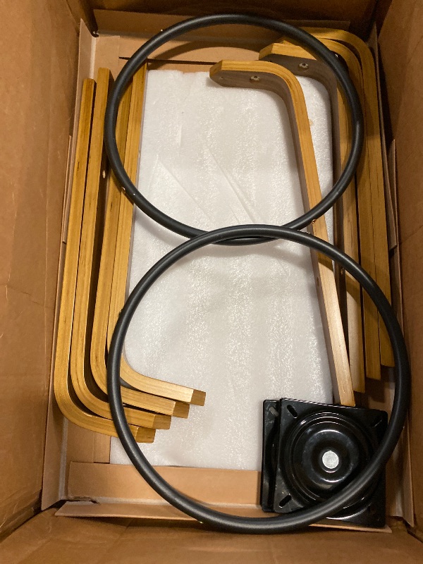 Photo 1 of Mid Century Modern Beige Faux Leather Upholstered Dining Chairs Set of 2,Armless Accent Chairs with Sturdy Natural Wood Legs,Bamboo Backrest Support for Kitchen&Dining Room Chairs