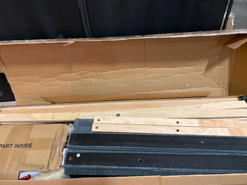 Photo 1 of (Full) Bestier - Bed Frame Bed with LED Light & Adjustable Storage Headboard for Bedroom Upholstered Platform -Full Size - Gray