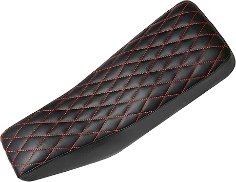Photo 1 of JMCHstore Diamond Stitch Retro Mini Bike Seat with Red Thread for Motovox MBX10, for Mototec 105cc Mini Bike