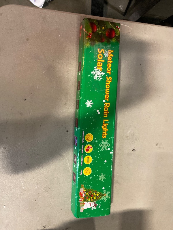 Photo 1 of Meteor Shower Lights - 20 Inch 10 Tube 540 LED Rain Falling Icicle Cascading Lights for Xmas Tree, Halloween, Patio, Garden, Eaves Decoration (Can Connect 100 Sets)