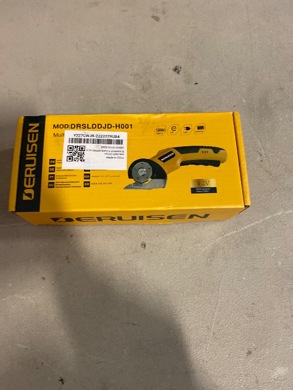 Photo 1 of Cordless Electric Scissors with Safety Lock, 4V 320RPM Fabric & Cardboard Cutter, 1500mAh for Leather Paper Craft