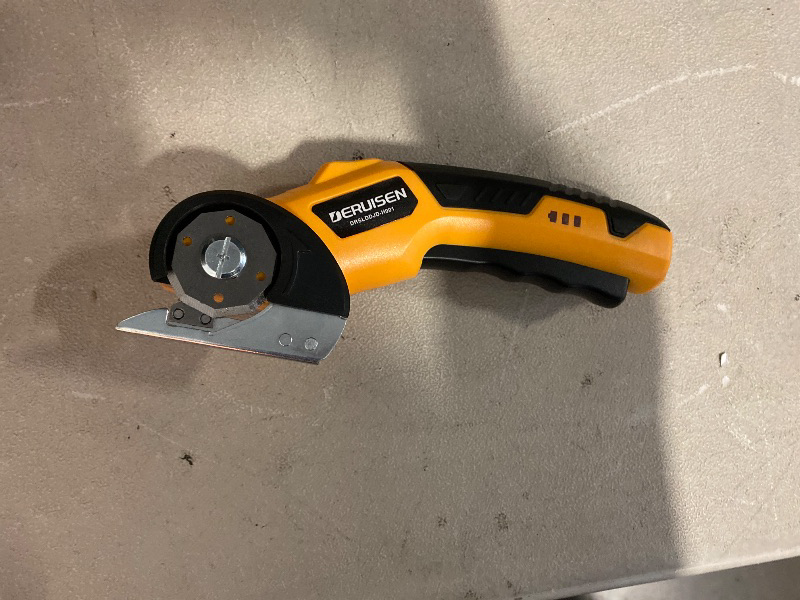 Photo 1 of Cordless Electric Scissors with Safety Lock, 4V 320RPM Fabric & Cardboard Cutter, 1500mAh for Leather Paper Craft