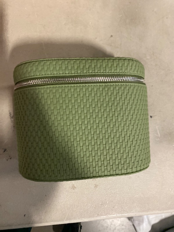 Photo 1 of Makeup Bag, Travel Make up Case with Compartments and Handle, Portable Cosmetic Organizer Bags,Toiletry Bag for Women