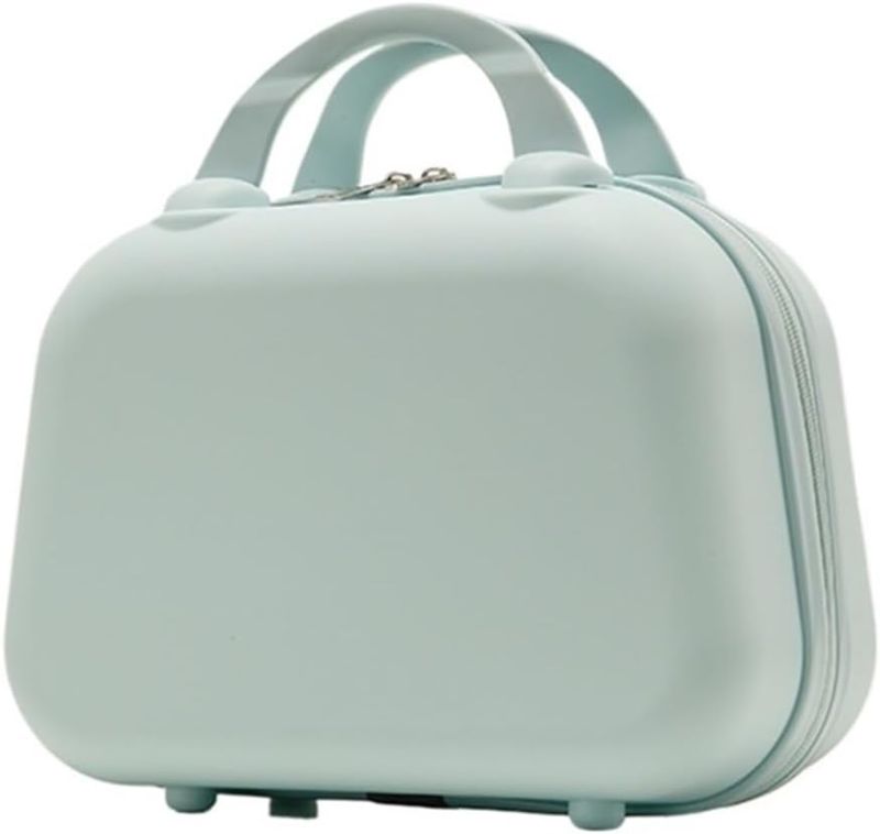 Photo 1 of 12 inch Luggage, Large Capacity Portable Travel Bag, Women's Small Makeup Box, Storage Bag, in Stock(Mintgreen)
