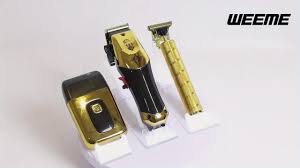 Photo 1 of Golden Spiral Three-Piece Set, Men'S Electric Hair Clipper Shaver Salon Hairdressing Three-Piece Set, Professional New Fashion Design, Precise Cutting Perfect Hairdressing Electric Shaving Hairdressing Set