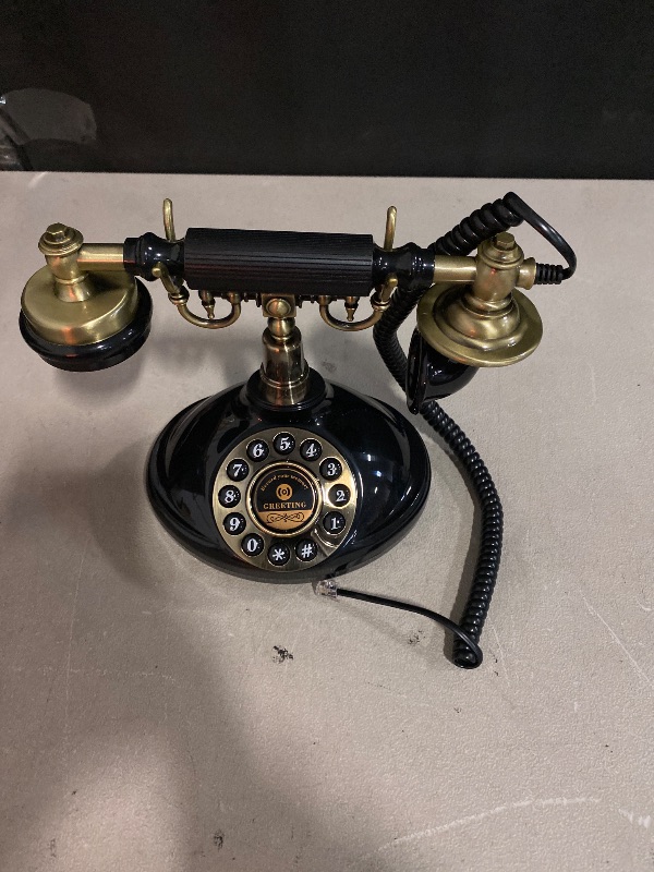 Photo 1 of Audio Guest Book Wedding Phone Record Customized Audio Messages Audio Guestbook Phone for Wedding, Bridal Shower, Birthday Party, Baby Shower. (Black)