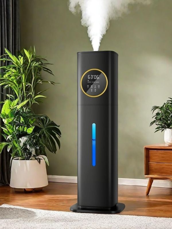 Photo 1 of Humidifier Large Room Bedroom with Night Light, 2.1Gal(8L) Humidifiers for Home with Essential Oil Diffuser, Top Fill Whole House Cool Mist Humidifiers for Plants Baby Kids Adults(Black)