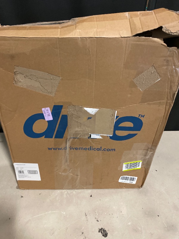 Photo 1 of Drive Medical Folding Steel Bedside Commode Chair - Portable 3-in-1 Toilet Solution - Adjustable Height - 7.5 Qt Bucket Included - Durable Powder-Coated Steel Frame - Supports Up To 350 Lb