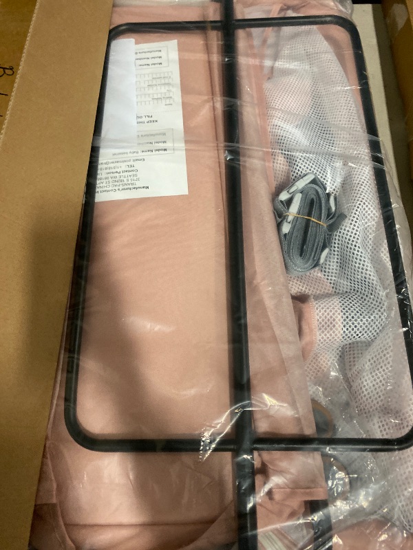 Photo 1 of Bedside Bassinet for Baby, 3 in 1 Breathable Mesh Baby Bassinet, 6 Height Adjustable, Easy to Assemble, Bassinet Bedside Sleeper with Wheels, Mosquito Net, Storage Basket, Bassinets for Newborn Baby