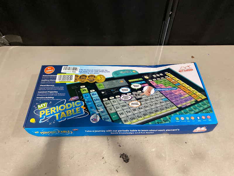 Photo 1 of BEST LEARNING i-Poster My Periodic Table – Interactive Talking Periodic Table for Kids Ages 8-14 to Learn Elements, Symbols & Atomic Facts Through Sound and Quiz Play