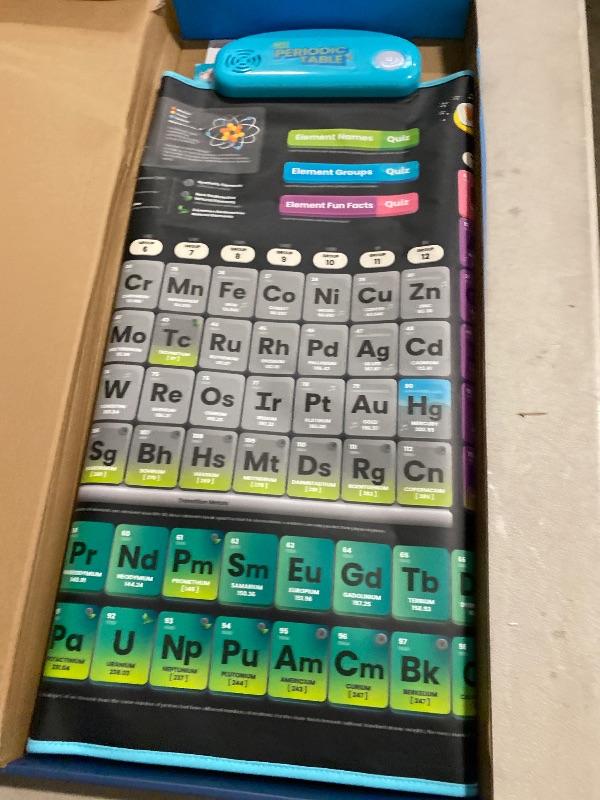 Photo 1 of BEST LEARNING i-Poster My Periodic Table – Interactive Talking Periodic Table for Kids Ages 8-14 to Learn Elements, Symbols & Atomic Facts Through Sound and Quiz Play