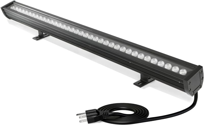 Photo 1 of LED Wall Washer Light Bars, 54W 6000K Daylight White Up-Grade Outdoor LED Light Bar, IP67 Waterproof Heavy Duty 120V Linear Strip Light with On/Off Switch, for Landscape Building (40 Inch)