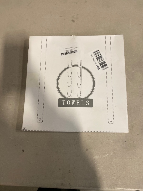 Photo 1 of Bathroom Rolled Towel Rack: 4-Tier Wall Mounted Towel Storage Holder, Hanging Organizer for Towels, Blankets, Large Bath Sheets, Space Saving in RV, Closet, Toilet, Cabinet, Silver