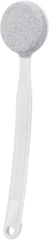 Photo 1 of Pumice Stone for Feet with Long Handle 13.7", Hard Skin Callus Remover, Scrubber and Exfoliator for Dead Dry Skin, Softer & Smoother Feet, Pedicure Tool (Curved)