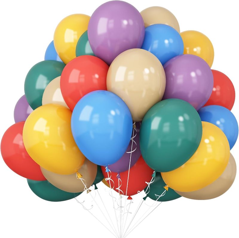 Photo 1 of Colorful Balloons Rainbow Assorted Color Latex Balloons Set 60pcs 12inch Blush Blue Nude Light Purple Orange Yellow Helium Mixed Colored Balloon Boho Birthday Party Decoration Here Comes the Son