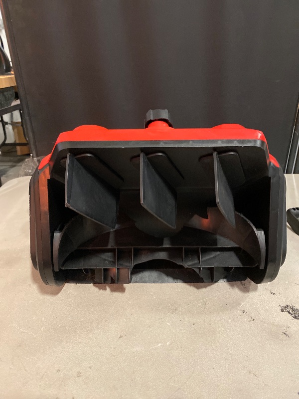 Photo 1 of 000mAh Cordless Snow Shovel, 17" Brushless Electric Snow Blower Battery Powered 4.5AH with Handle & Wheels, 25FT Snow Throw Distance/Adjustable Plate, Snow Removal for Driveway,Steps, Patio, Sidewalk (RED)