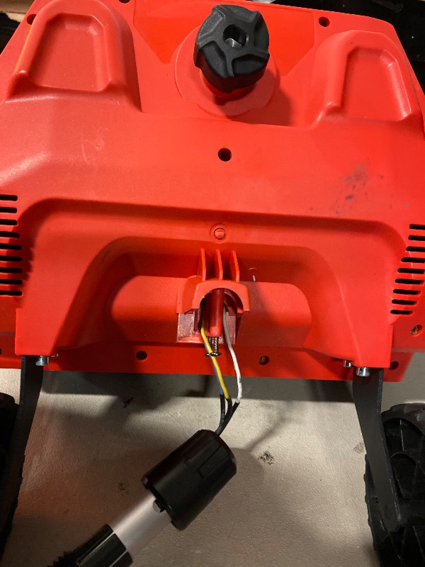Photo 1 of 000mAh Cordless Snow Shovel, 17" Brushless Electric Snow Blower Battery Powered 4.5AH with Handle & Wheels, 25FT Snow Throw Distance/Adjustable Plate, Snow Removal for Driveway,Steps, Patio, Sidewalk (RED)
