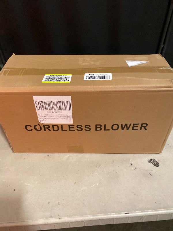 Photo 1 of Cordless Leaf Blower for Dewalt 20V Battery, Max 650 CFM/125 MPH Turbo Boost Mode, with 17500RPM Brushless Motor for Lawn Care, Garden, Wet Leaves (Tool ONLY)