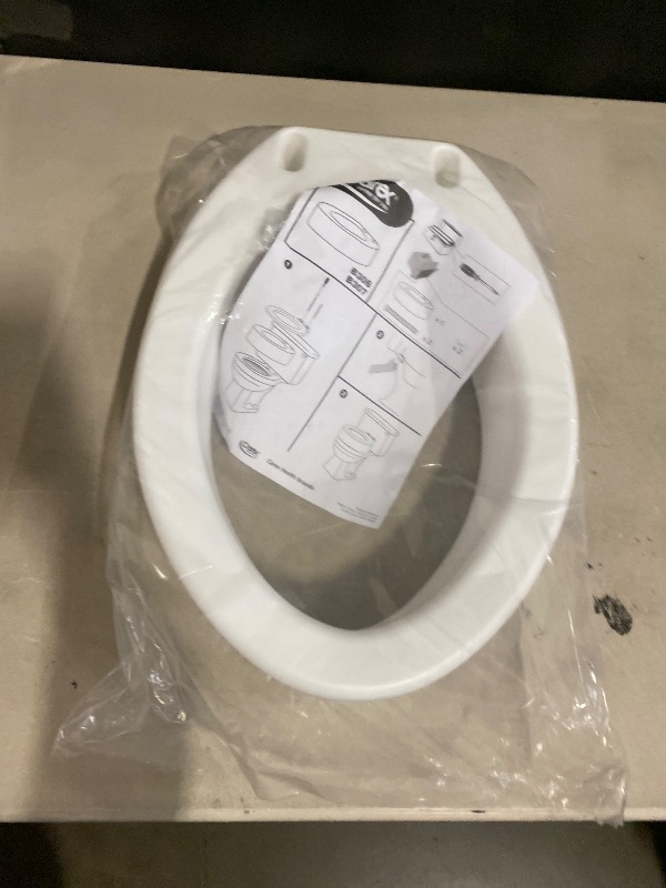 Photo 1 of Carex Toilet Seat Riser, Elongated Raised Toilet Seat Adds 3.5 inches to Toilet Height, for Assistance Bending or Sitting, 300 Pound Weight Capacity Toilet Riser