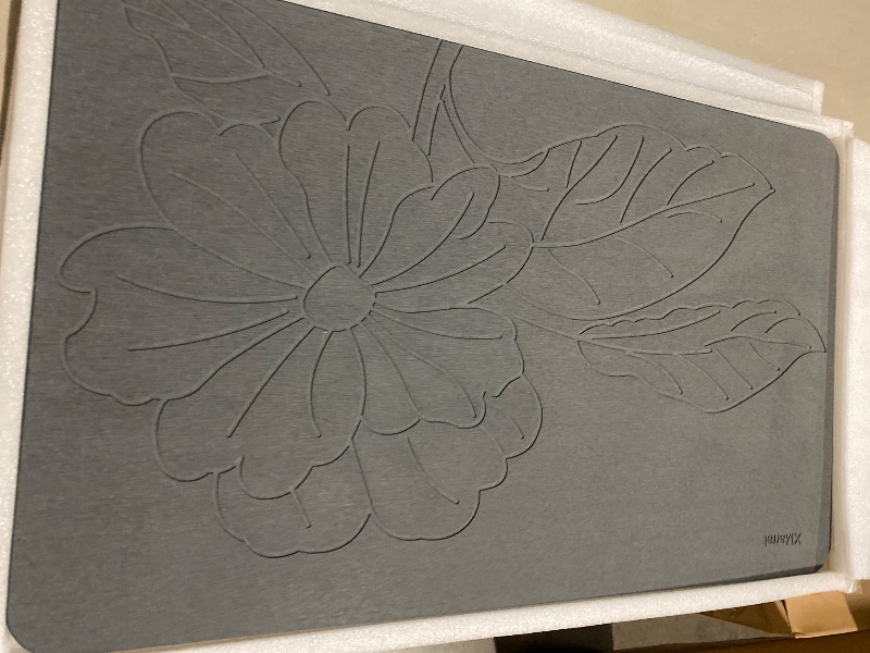 Photo 1 of Extra Large Stone Bath Mat Large 2 Pack, 31.5'' x 19.7'' Diatomaceous Earth Non-Slip Stone Shower Mat, Super Absorbent Diatomite Stone Mats for Bathroom, Quick Drying, Easy to Clean