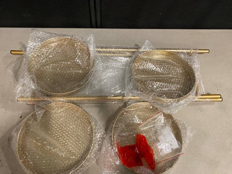 Photo 1 of 2 Tier Metal Flower Plants Holder with 2 Removable Display for Indoor or Outdoor,Pot Plant Planter Display (Gold 2P)