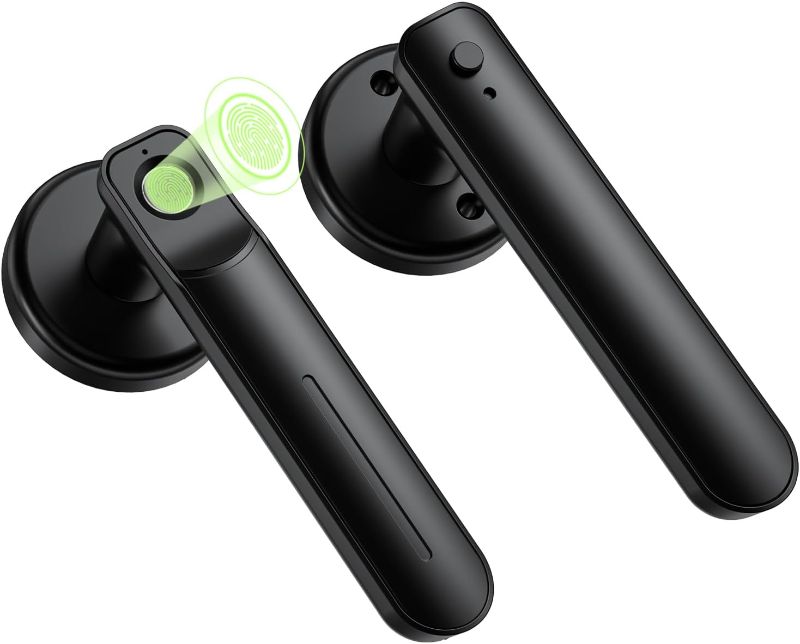 Photo 1 of Fingerprint Door Lock, Door Locks for Bedrooms, Keyless Entry Door Lock with Fingerprint/Key-Smart Door Lock for Home, Hotel, Office, Apartment