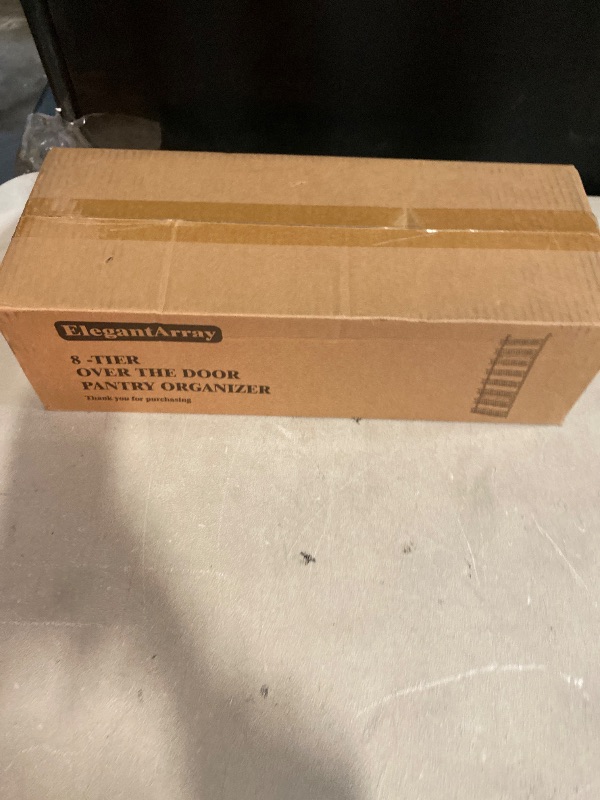 Photo 1 of 8-Tier Pantry Door Oragnizer, Over The Door Pantry Organizer Rack and Storage, Hanging Spice Rack Shelves Door, Home Office Laundry Room Bathroom & Kitchen Organization Essentials Metal