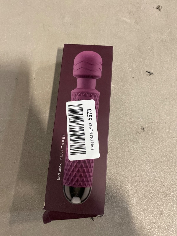 Photo 1 of bed geek Cordless Personal Massage Wand – Waterproof & USB Rechargeable, Skin-Soft Silicone, 20 Vibration Patterns, 8 Speed Settings, Memory Function for Relaxation and Muscle Comfort