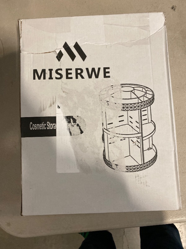 Photo 1 of MISERWE Makeup Organizer 360 Degree Rotating 7 Adjustable Layers Large Capacity Cosmetic Organizer Transparent Make Up Organizers and Storage