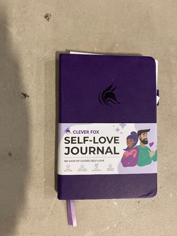 Photo 1 of Clever Fox Self-love Journal – Guided Self-Discovery Log for Self-care, Reflection & Self-help, Mental Health, Gratitude & Mindfulness (Purple)